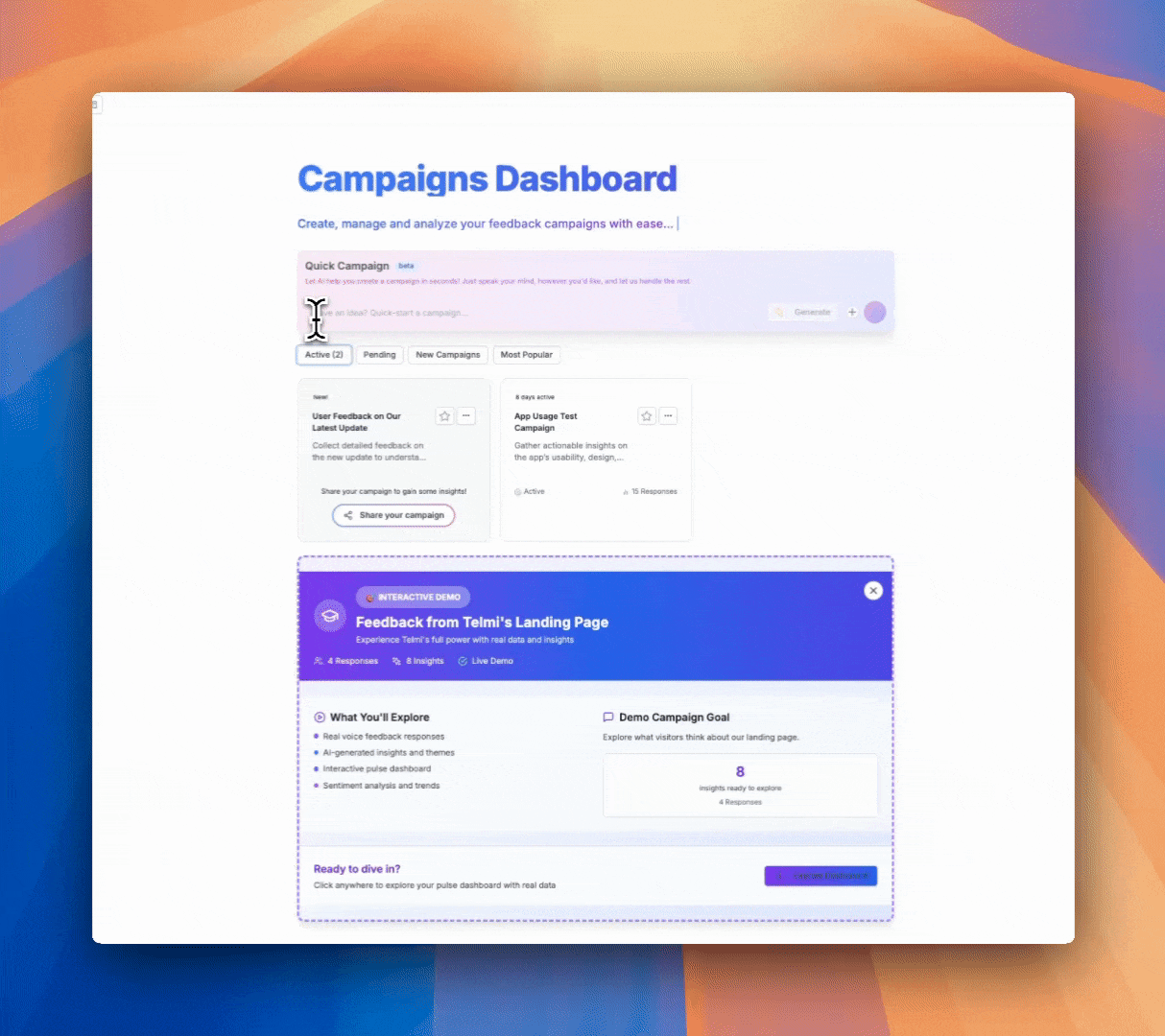 1. Create a Campaign visual